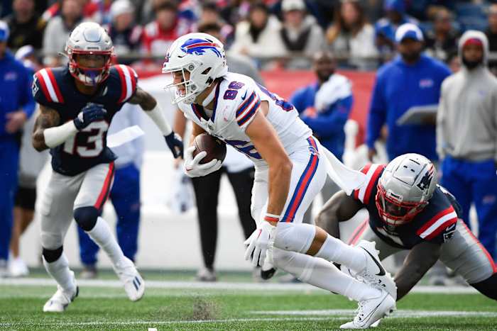 Dalton Kincaid had the best performance of his career against the New England Patriots.